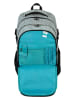 neoxx Schulrucksack "Wool the World" in Grau/ Schwarz - (B)31 x (H)45,5 x (T)24 cm