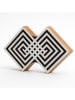 Samimi Stempel w kolorze jasnobrązowo-białym - 8 x 9,5 cm