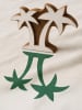 Samimi Blockdruck-Stempel ''Palm trees'' in Natur/ Weiß - (L)11 x (B)9 cm