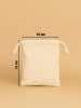Samimi 10er-Set: Stoffbeutel in Beige/ Weiß - (L)13 x (B)10 cm