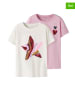 name it 2er-Set: Shirts in Weiß/ Rosa