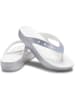 Crocs Zehentrenner "Classic Platform Glitter" in Silber
