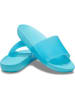 Crocs Pantoletten "Splash Glossy" in Hellblau