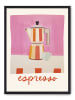 poster lab Druk artystyczny "Espresso" w ramce