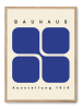 poster lab Gerahmter Kunstdruck "Blue forms"