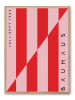 poster lab Gerahmter Kunstdruck "Red and pink lines"