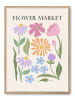 poster lab Druk artystyczny "Flower market" w ramce