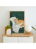 poster lab Druk artystyczny "Sleeping cat" w ramce