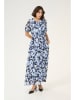 Kaffe Kleid in Hellblau/ Schwarz/ Weiß