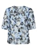 Kaffe Bluse in Hellblau/ Schwarz