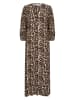 Kaffe Kleid in Beige/ Schwarz/ Braun