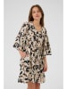 Kaffe Kleid in Beige/ Schwarz