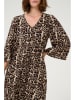 Kaffe Kleid in Beige/ Schwarz/ Braun