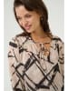 Kaffe Bluse in Beige/ Schwarz