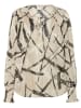 Kaffe Bluse in Beige/ Schwarz