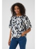 Kaffe Bluse in Hellblau/ Schwarz