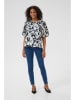 Kaffe Bluse in Hellblau/ Schwarz