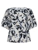 Kaffe Bluse in Hellblau/ Schwarz