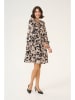 Kaffe Kleid in Beige/ Schwarz