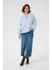 Kaffe Blouse lichtblauw/wit