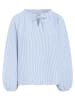 Kaffe Bluse in Hellblau/ Weiß