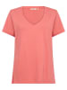 Cream Shirt koraalrood