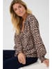 Cream Bluse in Camel/ Schwarz