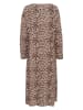 Kaffe Kleid in Beige/ Braun