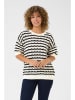 Cream Pullover in Creme/ Schwarz