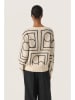 Soaked in Luxury Pullover in Beige/ Anthrazit