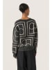 Soaked in Luxury Pullover in Anthrazit/ Creme