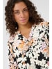 CULTURE Bluse in Schwarz/ Creme/ Apricot