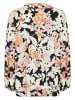 CULTURE Blouse zwart/crème/abrikooskleurig