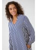 CULTURE Jurk blauw/wit