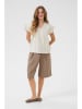 CULTURE Blouse wit/blauw/geel
