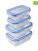 Chefware 4er-Set: Frischhaltedosen in Blau