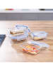 Chefware 4er-Set: Frischhaltedosen in Blau