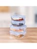 Chefware 4-delige set: vershoudboxen blauw