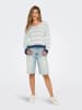 ONLY Pullover in Creme/ Hellblau
