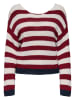 ONLY Sweter w kolorze bordowo-beżowym