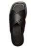 Tamaris Leren slippers zwart