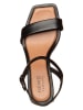 Tamaris Leder-Sandalen in Schwarz