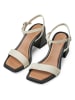 Tamaris Leder-Sandalen in Creme