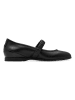 Tamaris Leder-Spangenballerinas in Schwarz