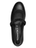 Tamaris Leder-Spangenballerinas in Schwarz