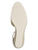 Tamaris Leder-Keilpumps in Beige