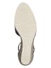 Tamaris Leren sleehakpumps donkerblauw