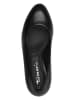 Tamaris Leder-Pumps in Schwarz