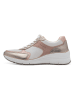 Tamaris Leder-Sneakers in Weiß/ Rosa