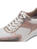 Tamaris Leder-Sneakers in Weiß/ Rosa